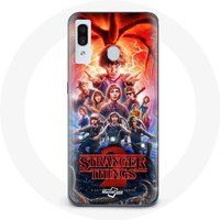 Maniacase Hoesje voor Samsung Galaxy A40 Stranger Things Poster Seizoen 2