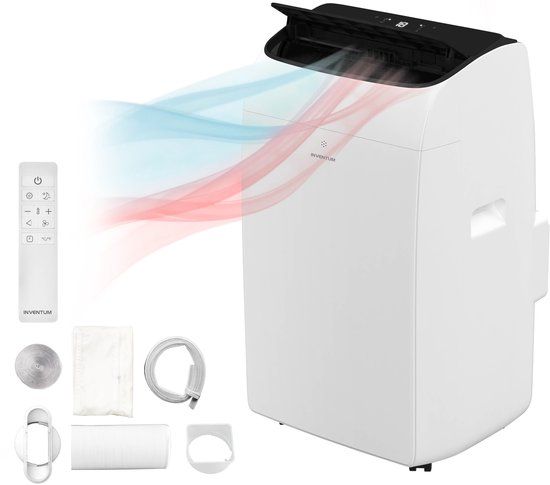 Inventum AC126WH Mobiele Airco - 12000 BTU - 4-in-1 - Koelen, Verwarmen, Ventilator, Ontvochtiger - Wit