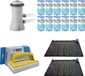 WAYS - Chauffage de piscine et pompe de filtration 2271 L/h et 12 filtres type A et brosse de nettoyage WAYS