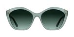 Karl Lagerfeld KL6222S Azure Cat Eye Zonnebril Vrouwen Blauw Kunststof Lenzen Grijs