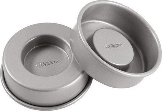 Wilton Mini Bakvorm - voor Cakes en Desserts - Set/2 - 10 cm - Zilver