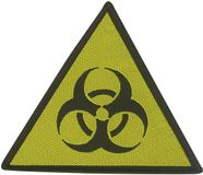 Biohazard Danger Patch zwart-geel Polyester