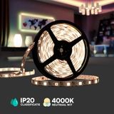 V-TAC VT-2835 LED strip lighting - CREE - 24 V - Double PCB - IP20 - Daylight white - 4000 K - 10 m