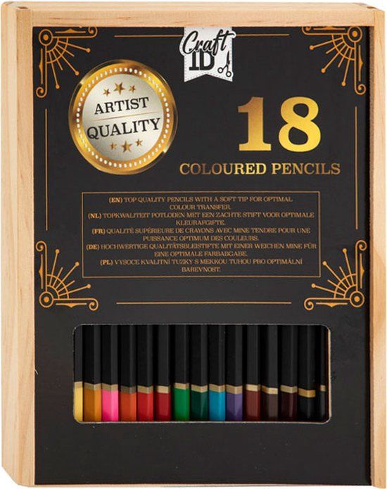 Craft Sensations Kleurpotloden Fine Art Artist Quality - 18 stuks - Kleurpotloden - divers
