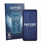 Savvies Screenprotector voor Vivo T5 Lite - Folie Beschermfolie transparant 6 Stuks
