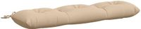 vidaXL Coussin de banc VIANEN 100% Polyester Crèmekleurig 110 x 30 x 12 cm