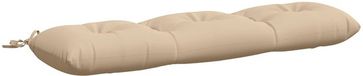 vidaXL Coussin de banc VIANEN 100% Polyester Crèmekleurig 110 x 30 x 12 cm