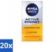 NIVEA MEN Active Energy Crème pour le visage avec caféine - 50 ml - Pack économique - 20 pièces