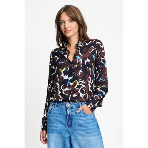 POM Amsterdam camouflage blouse - bruin