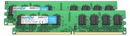 BRAINZAP 4GB (2 x 2GB) DDR2 667MHz PC2-5300U DIMM CL5 2Rx8 1.8V Unbuffered Non-ECC RAM for Desktop PC