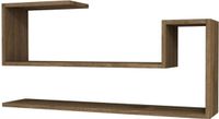 Homemania Wandschap Airy 100x22x50 cm walnootkleurig