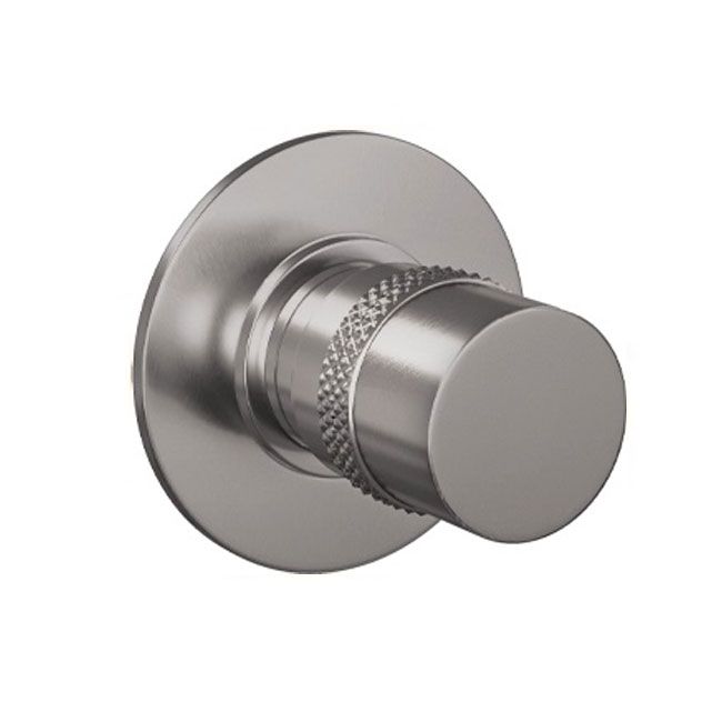 Brauer Stopkraan Brushed Edition Inbouw Thermostatisch Rond Geborsteld Nikkel PVD 1 Greeps
