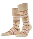 FALKE Microblock gedessineerd katoen sokken heren beige - maat 45-46