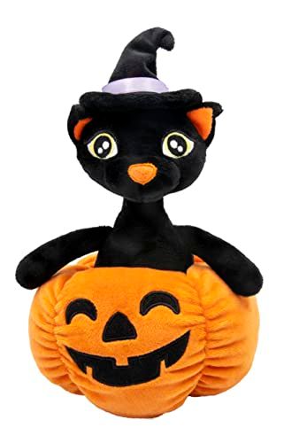 ToyJoy - Halloween kat pluche 14x14x25 cm in pompoen - 8052780427371