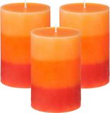 Atmosphera Geurkaars Nina - 3 stuks - Tropisch fruit - 45 branduren - 7 x 10 cm