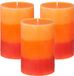 Atmosphera Geurkaars Nina - 3 stuks - Tropisch fruit - 45 branduren - 7 x 10 cm