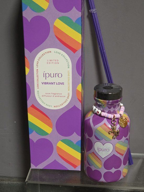 Ipuro geurstokjes limited edition vibrant love - mandarijn - grapefruit - passievrucht - lelietje van dalen - pioenroos - orchidee - vanille - muskus