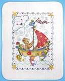 Tobin T21770 Zeilen weg Baby Quilt gestempeld kruis Stitch Kit