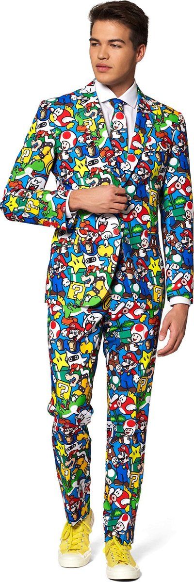 OppoSuits Super Mario™ - Heren Kostuum - Maat 56
