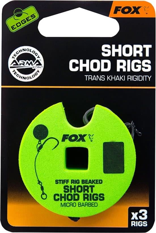 - Fox Edges A.Point Beaked Chod Rig Short Barbless 25lb Mt 8