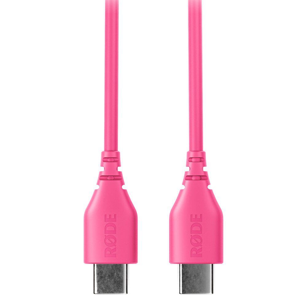 Rode SC22 USB-C naar USB-C-kabel 30cm Roze