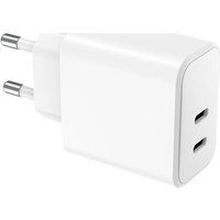Wow Netspanningsadapter - 40 Watt - 3.63 A - PD, Apple 2.4A, PD/PPS, PD 3.0 - 2 uitgangsaansluitingen (24 pin USB-C) - wit