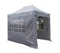 All Seasons Gazebos | 3 x 2 m pop-up tuinhuisje met 4 zijwanden en accessoirepakket | Heavy Duty, volledig waterdicht, hoogwaardige materialen (metallic grijs)