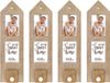 Zep 4x stuks houten fotolijstje met haakje 54 x 15 cm geschikt voor een foto van 10 x 15 cm