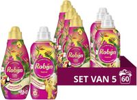 Robijn Perfect Match Wasmiddel en Wasverzachter Pakket - Tropical - 5 stuks - 60 Wasbeurten