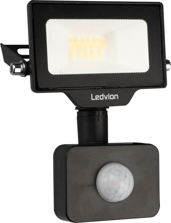 LEDVION Osram LED Breedstraler met Sensor 10W – 4000K - Quick Connector -