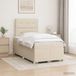 Maison Exclusive - Lit boxspring avec matelas Crème 120 x 200 cm Tissu