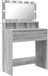 vidaXL Kaptafel Grijs Sonoma 80 x 39,5 x 135 cm