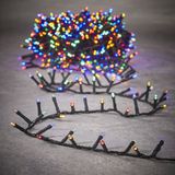 Luca Lighting kerstverlichting lichtsnoer - buiten - 550 lampjes meerkleurig - flashfunctie - 1100 cm