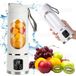 Mini blender portable avec écran numérique, connexion USB, fabricant de smoothies et centrifugeuse, 450 ml