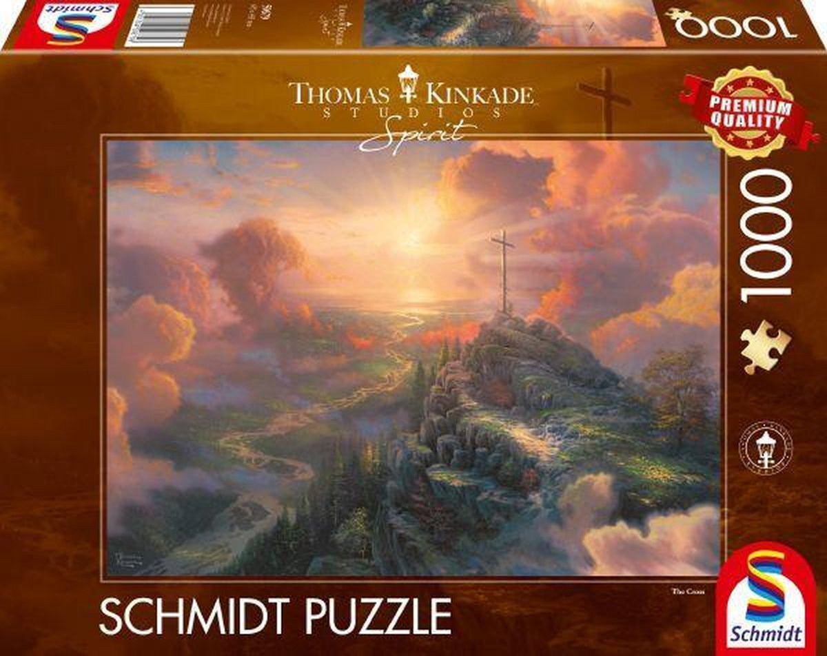 Schmidt Spiele 59679 Thomas Kinkade, Spirit, Das Kreuz, puzzel van 1000 stukjes