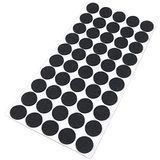 Adsamm® 50 x Zelfklevende Viltglijders Zwart ø 20 mm Rond 3,5 mm Dik