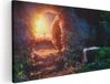Artaza Canvas Schilderij Kruisiging bij Zonsopgang - 120x60 cm - Canvas Print