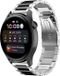 Strap-it Bracelet de montre intelligente en acier - Convient pour Huawei Watch 3 / 3 Pro - Argent/Noir