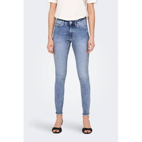 ONLY high waist skinny jeans ONLBLUSH light blue
