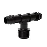 Cofan T-stekker met dubbel verbindingsstuk en 1/2 inch schroefdraad