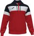 Joma Crew IV Jas Met Kap Heren - Rood / Zwart / Wit | Maat: XL