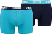 Puma Basic Boxer heren (2-pack) - aqua en blauw