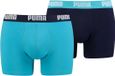 Puma Basic Boxer heren (2-pack) - aqua en blauw