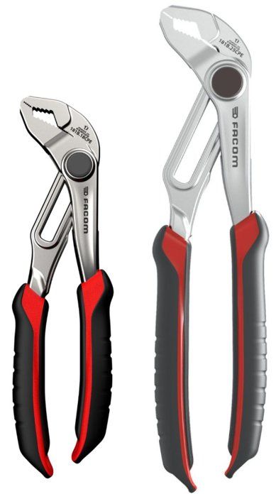 Facom 181B.J1PB Multigrip Set 2 Tangen met Snelle Afstelling 180/250mm