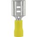 TRU COMPONENTS 1583085 Platte stekker (female) Insteekbreedte: 9.50 mm Insteekdikte: 0.80 mm 180 ° Deels geïsoleerd Geel 1 stuk(s)
