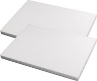 Rayher hobby materialen Rayher Piepschuim schijf/schijven - 2x - wit - 20 x 30 x 2 cm