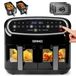 Airfryer - double tiroir - 10 l - 2400 W - Écran tactile