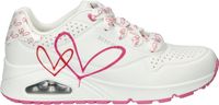 Skechers Uno Twin Hearts dames sneaker - Wit multi