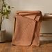 Pineapple Elephant Jaipur Chunky Wafel Katoen 150x200cm Deken Gooi Caramel | Katoen