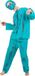 Vegaoo - Halloween Zombiechirurgenkostuum voor mannen - Blauw - XL